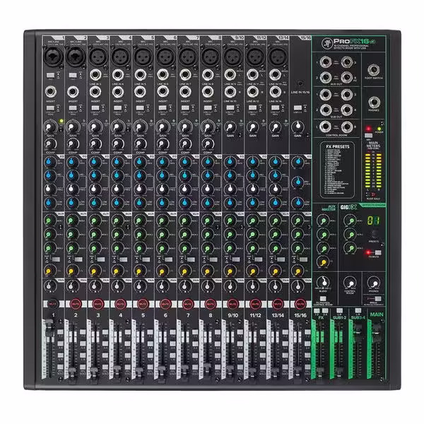 Mackie ProFX16v3 16-Channel Professional Analog Mixer with USB
